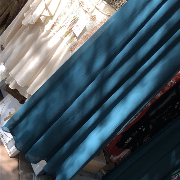 SHOW ME YOUR MUMU CAITLIN RFFLE MAXI CHIFFON DRESS - Picture 3 of 6